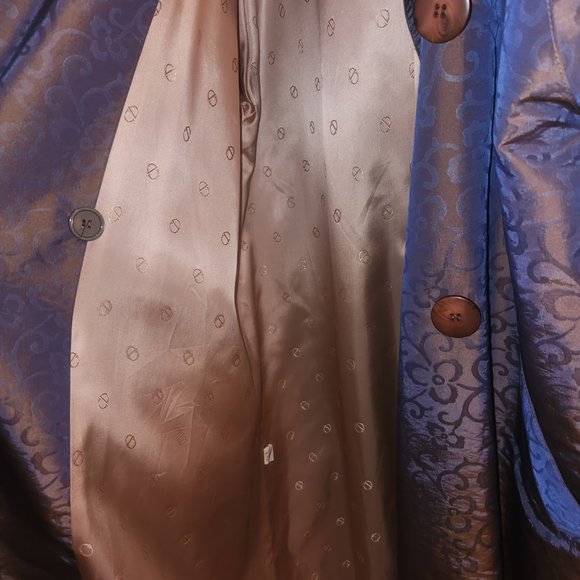 Vintage Christian Dior Polyester Silk Trench Coat - Picture 2 of 3